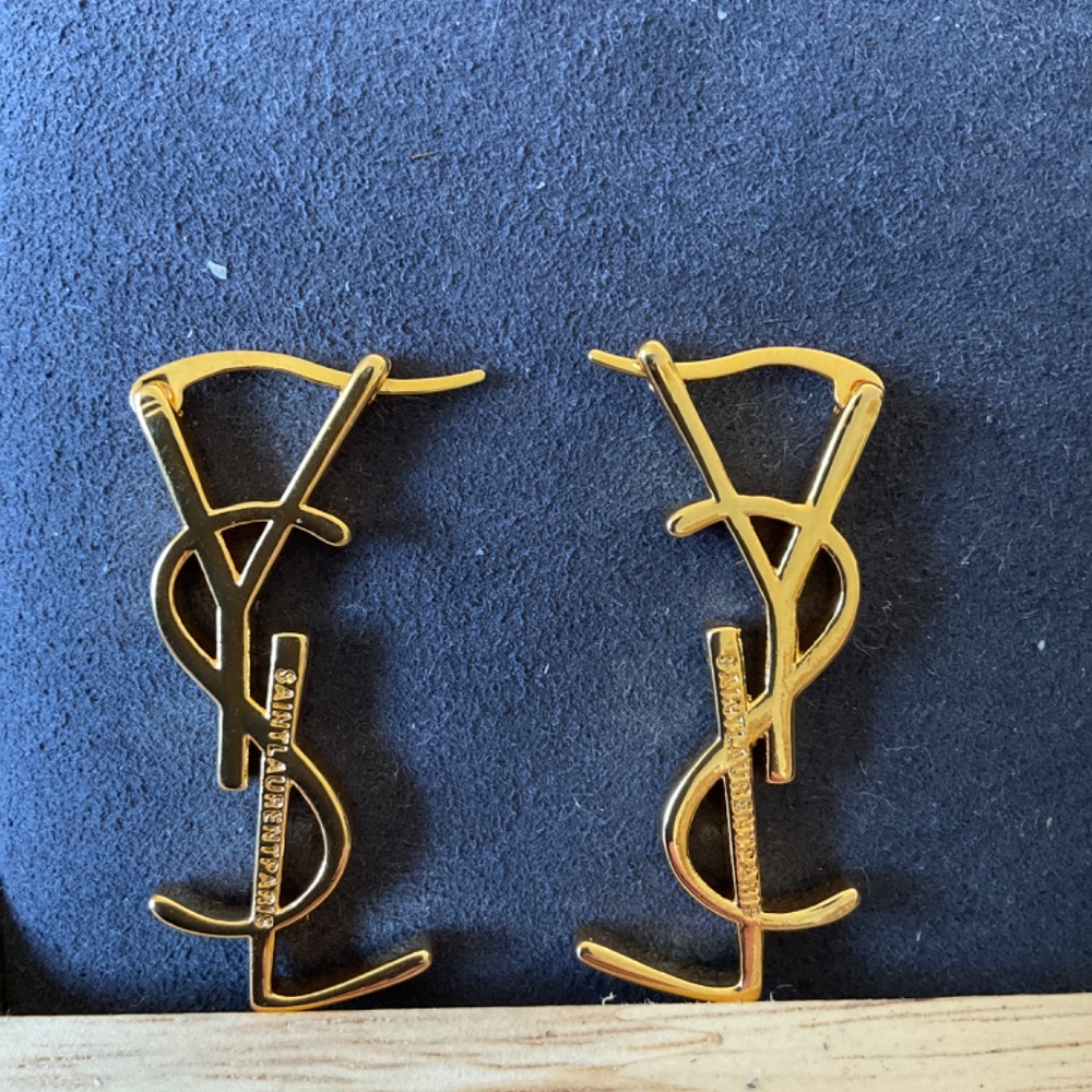 Saint Laurent YSL monogram Earring - Picture 4 of 5